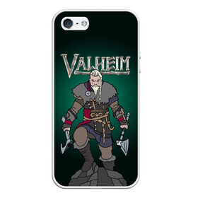Чехол для iPhone 5/5S матовый с принтом Valheim в городе Новоалтайск, Силикон | Область печати: задняя сторона чехла, без боковых панелей | Тематика изображения на принте: game | logo | valheim | viking | валхейм | вальхейм | викинги | игры | инди | логотипы игр | приключения | скандинавская мифология | топоры | фэнтези | экшн