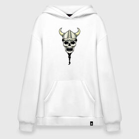 Худи SuperOversize хлопок с принтом Skull Hell в городе Новоалтайск, 70% хлопок, 30% полиэстер, мягкий начес внутри | карман-кенгуру, эластичная резинка на манжетах и по нижней кромке, двухслойный капюшон
 | art | body | bones | dead | drawing | face | graffiti | head | roses | skeleton | skul | skull | ад | арт | голова | граффити | зло | кости | лицо | металл | нарисованный | розы | рок | скелет | скул | скулл | три черепа | тьма