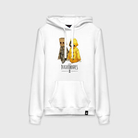 Женская толстовка с принтом Little Nightmares 2 в городе Новоалтайск, френч-терри, мягкий теплый начес внутри (100% хлопок) | карман-кенгуру, эластичные манжеты и нижняя кромка, капюшон с подкладом и шнурком | little nightmares | игра | страшилка | страшная игра | ужас | хоррор