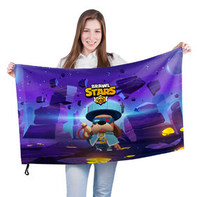 Флаг 3D с принтом Генерал Гавс brawl stars в городе Новоалтайск, 100% полиэстер | плотность ткани — 95 г/м2, размер — 67 х 109 см. Принт наносится с одной стороны | brawl | brawl stars | brawlstars | brawl_stars | jessie | бравл | бравлер руффс | бравлстарс | генерал гавс