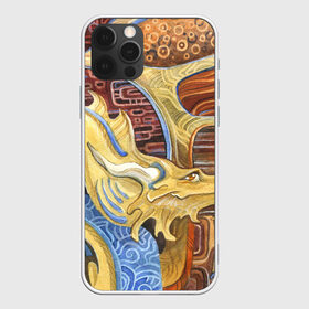 Чехол для iPhone 12 Pro Max с принтом узорчатый дракон в городе Новоалтайск, Силикон |  | дракон | орнамент | узор