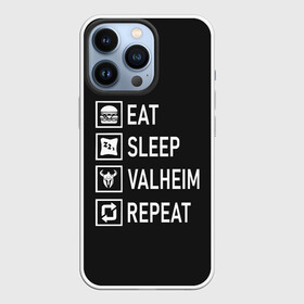 Чехол для iPhone 13 Pro с принтом Eat Sleep Valheim Repeat в городе Новоалтайск,  |  | elder | loki | odin | the | thor | valheim | биврёст | валхейм | вальхейм | викинги | все | дракар | древний | древо | ётун | йотун | локи | мира | один | отец | тор | фенир | хель | черный лес | эйктюр