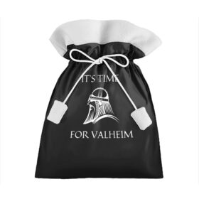 Подарочный 3D мешок с принтом Its time for Valheim в городе Новоалтайск, 100% полиэстер | Размер: 29*39 см | Тематика изображения на принте: elder | loki | odin | the | thor | valheim | биврёст | валхейм | вальхейм | викинги | всеотец | дракар | древний | древо | ётун | йотун | локи | мира | один | тор | фенир | хель | черный лес | эйктюр
