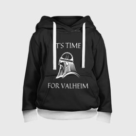 Детская толстовка 3D с принтом Its time for Valheim в городе Новоалтайск, 100% полиэстер | двухслойный капюшон со шнурком для регулировки, мягкие манжеты на рукавах и по низу толстовки, спереди карман-кенгуру с мягким внутренним слоем | elder | loki | odin | the | thor | valheim | биврёст | валхейм | вальхейм | викинги | всеотец | дракар | древний | древо | ётун | йотун | локи | мира | один | тор | фенир | хель | черный лес | эйктюр
