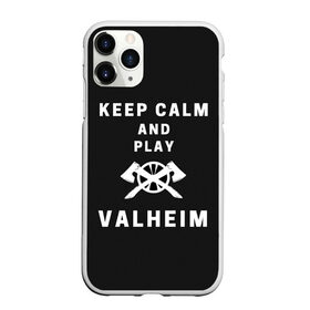 Чехол для iPhone 11 Pro Max матовый с принтом Keep calm and play Valheim в городе Новоалтайск, Силикон |  | Тематика изображения на принте: elder | loki | odin | the | thor | valheim | биврёст | валхейм | вальхейм | викинги | всеотец | дракар | древний | древо | ётун | йотун | локи | мира | один | тор | фенир | хель | черный лес | эйктюр