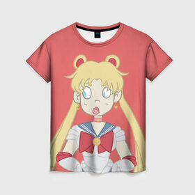 Женская футболка 3D с принтом Sailor Moon Сейлор Мун в городе Новоалтайск, 100% полиэфир ( синтетическое хлопкоподобное полотно) | прямой крой, круглый вырез горловины, длина до линии бедер | anime | sailor moon | аниме | анимэ | венера | луна | лунная призма | марс | сейлор мун | серебрянное тысячелетие | серенити | сэйлор | усаги цукино | чиби мун | эндимион