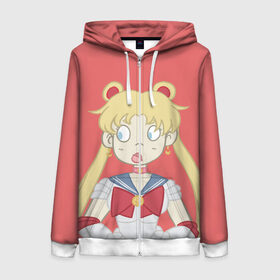 Женская толстовка 3D на молнии с принтом Sailor Moon Сейлор Мун в городе Новоалтайск, 100% полиэстер | длина до линии бедра, манжеты и пояс оформлены мягкой тканевой резинкой, двухслойный капюшон со шнурком для регулировки, спереди молния, по бокам два кармана | anime | sailor moon | аниме | анимэ | венера | луна | лунная призма | марс | сейлор мун | серебрянное тысячелетие | серенити | сэйлор | усаги цукино | чиби мун | эндимион
