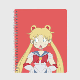 Тетрадь с принтом Sailor Moon Сейлор Мун в городе Новоалтайск, 100% бумага | 48 листов, плотность листов — 60 г/м2, плотность картонной обложки — 250 г/м2. Листы скреплены сбоку удобной пружинной спиралью. Уголки страниц и обложки скругленные. Цвет линий — светло-серый
 | Тематика изображения на принте: anime | sailor moon | аниме | анимэ | венера | луна | лунная призма | марс | сейлор мун | серебрянное тысячелетие | серенити | сэйлор | усаги цукино | чиби мун | эндимион