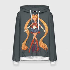 Женская толстовка 3D с принтом Sailor Moon Сейлор Мун в городе Новоалтайск, 100% полиэстер  | двухслойный капюшон со шнурком для регулировки, мягкие манжеты на рукавах и по низу толстовки, спереди карман-кенгуру с мягким внутренним слоем. | anime | sailor moon | аниме | анимэ | венера | луна | лунная призма | марс | сейлор мун | серебрянное тысячелетие | серенити | сэйлор | усаги цукино | чиби мун | эндимион