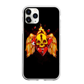 Чехол для iPhone 11 Pro Max матовый с принтом Skull Heart в городе Новоалтайск, Силикон |  | Тематика изображения на принте: art | body | bones | dead | drawing | face | graffiti | head | roses | skeleton | skul | skull | ад | арт | голова | граффити | зло | кости | лицо | металл | нарисованный | розы | рок | скелет | скул | скулл | три черепа | тьма