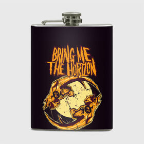 Фляга с принтом BRING ME THE HORIZON в городе Новоалтайск, металлический корпус | емкость 0,22 л, размер 125 х 94 мм. Виниловая наклейка запечатывается полностью | band | bring me the horizon | hardcore | metal | music | punk | rock | skull | бринги | группа | метал | музыка | панк | рок | череп