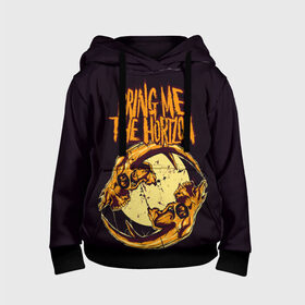 Детская толстовка 3D с принтом BRING ME THE HORIZON в городе Новоалтайск, 100% полиэстер | двухслойный капюшон со шнурком для регулировки, мягкие манжеты на рукавах и по низу толстовки, спереди карман-кенгуру с мягким внутренним слоем | band | bring me the horizon | hardcore | metal | music | punk | rock | skull | бринги | группа | метал | музыка | панк | рок | череп