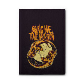 Обложка для автодокументов с принтом BRING ME THE HORIZON в городе Новоалтайск, натуральная кожа |  размер 19,9*13 см; внутри 4 больших “конверта” для документов и один маленький отдел — туда идеально встанут права | band | bring me the horizon | hardcore | metal | music | punk | rock | skull | бринги | группа | метал | музыка | панк | рок | череп