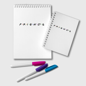 Блокнот с принтом Friends (друзья) в городе Новоалтайск, 100% бумага | 48 листов, плотность листов — 60 г/м2, плотность картонной обложки — 250 г/м2. Листы скреплены удобной пружинной спиралью. Цвет линий — светло-серый
 | friends | америка | американский | дженнифер энистон | друзья | дэвид швиммер | сериал | смех | шоу | юмор