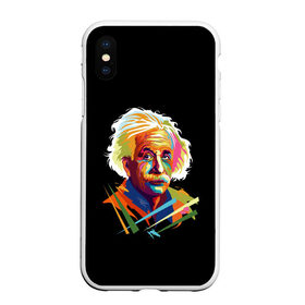 Чехол для iPhone XS Max матовый с принтом Law of relativity в городе Новоалтайск, Силикон | Область печати: задняя сторона чехла, без боковых панелей | celebrity | einstein | great scientist | physicist | scientist