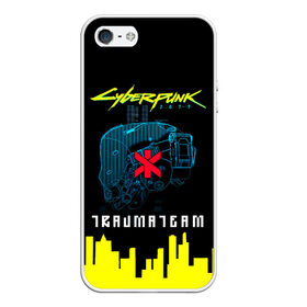 Чехол для iPhone 5/5S матовый с принтом TRAUMA TEAM Cyberpunk 2077 в городе Новоалтайск, Силикон | Область печати: задняя сторона чехла, без боковых панелей | Тематика изображения на принте: cyberpunk 2077 | hacker | maelstrom | militech | quadra | samurai | sci fi | technology | trauma team | v | будущее | игра | иероглифы | киану ривз | кибер | киберпанк | киборг | киборги | корпорация | лого | милитек | панк | роботы | самурай | т