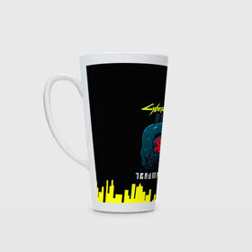 Кружка Латте с принтом TRAUMA TEAM Cyberpunk 2077 в городе Новоалтайск, Белая керамика | Объем 480 мл; Высота 150 мм; Диаметр 90 мм | cyberpunk 2077 | hacker | maelstrom | militech | quadra | samurai | sci fi | technology | trauma team | v | будущее | игра | иероглифы | киану ривз | кибер | киберпанк | киборг | киборги | корпорация | лого | милитек | панк | роботы | самурай | т