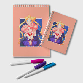Блокнот с принтом Sailor Moon Сейлор Мун в городе Новоалтайск, 100% бумага | 48 листов, плотность листов — 60 г/м2, плотность картонной обложки — 250 г/м2. Листы скреплены удобной пружинной спиралью. Цвет линий — светло-серый
 | Тематика изображения на принте: anime | sailor moon | аниме | анимэ | венера | луна | лунная призма | марс | сейлор мун | серебрянное тысячелетие | серенити | сэйлор | усаги цукино | чиби мун | эндимион