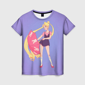 Женская футболка 3D с принтом Sailor Moon Сейлор Мун в городе Новоалтайск, 100% полиэфир ( синтетическое хлопкоподобное полотно) | прямой крой, круглый вырез горловины, длина до линии бедер | anime | sailor moon | аниме | анимэ | венера | луна | лунная призма | марс | сейлор мун | серебрянное тысячелетие | серенити | сэйлор | усаги цукино | чиби мун | эндимион