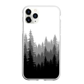 Чехол для iPhone 11 Pro Max матовый с принтом Темный Лес в городе Новоалтайск, Силикон |  | Тематика изображения на принте: деревья | ели | лес | минимализм | природа | темный лес