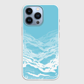 Чехол для iPhone 13 Pro с принтом Минималистичные Морские Волны в городе Новоалтайск,  |  | вода | волны | минимализм | море | нежность | природа | рисунок