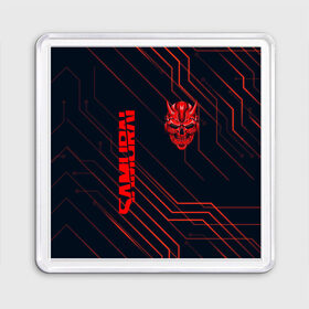 Магнит 55*55 с принтом CYBERPUNK 2077 (samurai) в городе Новоалтайск, Пластик | Размер: 65*65 мм; Размер печати: 55*55 мм | Тематика изображения на принте: cd project red | cyberpunk 2077 | keanu reeves | samurai | киану ривз | киберпанк 2077 | самураи