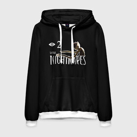 Мужская толстовка 3D с принтом Little Nightmares длиннорукий в городе Новоалтайск, 100% полиэстер | двухслойный капюшон со шнурком для регулировки, мягкие манжеты на рукавах и по низу толстовки, спереди карман-кенгуру с мягким внутренним слоем. | little nightmares | little nightmares 2 | длиннорукий | игра | литл нигмарес | литл нигмарес 2 | литл нигхтмарес | литл нигхтмарес 2 | ужас | хоррор