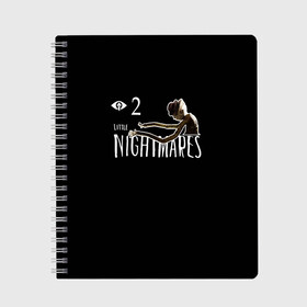 Тетрадь с принтом Little Nightmares длиннорукий в городе Новоалтайск, 100% бумага | 48 листов, плотность листов — 60 г/м2, плотность картонной обложки — 250 г/м2. Листы скреплены сбоку удобной пружинной спиралью. Уголки страниц и обложки скругленные. Цвет линий — светло-серый
 | little nightmares | little nightmares 2 | длиннорукий | игра | литл нигмарес | литл нигмарес 2 | литл нигхтмарес | литл нигхтмарес 2 | ужас | хоррор