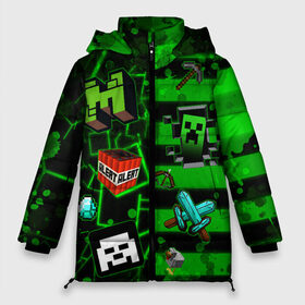 Женская зимняя куртка Oversize с принтом Minecraft / Майнкрафт в городе Новоалтайск, верх — 100% полиэстер; подкладка — 100% полиэстер; утеплитель — 100% полиэстер | длина ниже бедра, силуэт Оверсайз. Есть воротник-стойка, отстегивающийся капюшон и ветрозащитная планка. 

Боковые карманы с листочкой на кнопках и внутренний карман на молнии | creeper | dungeons | earth | game | minecraft | minecraft earth | блоки | грифер | игры | квадраты | компьютерная игра | крипер | маинкрафт | майн | майнкравт | майнкрафт