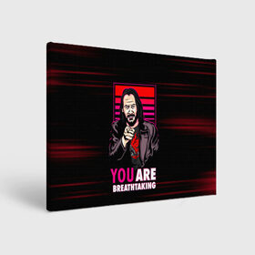 Холст прямоугольный с принтом YOU ARE BREATHTAKING в городе Новоалтайск, 100% ПВХ |  | cyberpunk 2077 | hacker | maelstrom | militech | quadra | samurai | sci fi | technology | trauma team | v | будущее | игра | иероглифы | киану ривз | кибер | киберпанк | киборг | киборги | корпорация | лого | милитек | панк | роботы | самурай | т