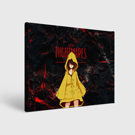 Холст прямоугольный с принтом Little Nightmares 2 в городе Новоалтайск, 100% ПВХ |  | little nightmares | игра | страшилка | страшная игра | ужас | хоррор