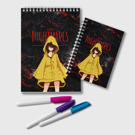 Блокнот с принтом Little Nightmares 2 в городе Новоалтайск, 100% бумага | 48 листов, плотность листов — 60 г/м2, плотность картонной обложки — 250 г/м2. Листы скреплены удобной пружинной спиралью. Цвет линий — светло-серый
 | Тематика изображения на принте: little nightmares | игра | страшилка | страшная игра | ужас | хоррор