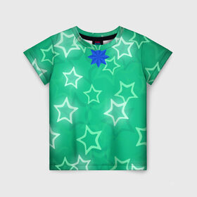 Детская футболка 3D с принтом звёзды в городе Новоалтайск, 100% гипоаллергенный полиэфир | прямой крой, круглый вырез горловины, длина до линии бедер, чуть спущенное плечо, ткань немного тянется | astrologer | star | stars | звездопад | звёзды