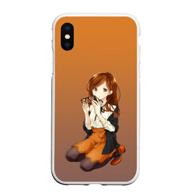 Чехол для iPhone XS Max матовый с принтом анимешная девочка очки офис в городе Новоалтайск, Силикон | Область печати: задняя сторона чехла, без боковых панелей | аниме | анимешная | блузка | девочка | кавай | каштановые волосы | колготки | малышка | мило | няша | офис | очки | практикантка | присела | рисунок | студентка | форма | чиби | юбка