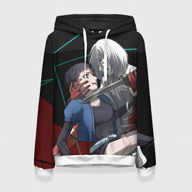 Женская толстовка 3D Akudama Drive: в городе Новоалтайск, 100% полиэстер  | двухслойный капюшон со шнурком для регулировки, мягкие манжеты на рукавах и по низу толстовки, спереди карман-кенгуру с мягким внутренним слоем. | akudama drive | anime | japan | manga | tomoyo kurosawa | акудама драйв | аниме | манга