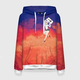 Женская толстовка 3D Акудама Драйв: в городе Новоалтайск, 100% полиэстер  | двухслойный капюшон со шнурком для регулировки, мягкие манжеты на рукавах и по низу толстовки, спереди карман-кенгуру с мягким внутренним слоем. | akudama drive | anime | japan | manga | tomoyo kurosawa | акудама драйв | аниме | манга