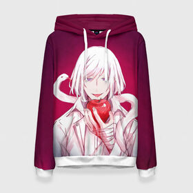 Женская толстовка 3D Акудама Драйв: в городе Новоалтайск, 100% полиэстер  | двухслойный капюшон со шнурком для регулировки, мягкие манжеты на рукавах и по низу толстовки, спереди карман-кенгуру с мягким внутренним слоем. | akudama drive | anime | japan | manga | tomoyo kurosawa | акудама драйв | аниме | манга