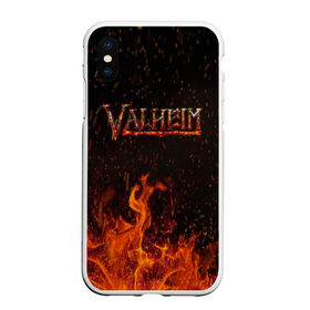 Чехол для iPhone XS Max матовый с принтом Valheim в городе Новоалтайск, Силикон | Область печати: задняя сторона чехла, без боковых панелей | Тематика изображения на принте: ragnarok | rust | valhalla | valheim | viking | валхейм | вальгалла | вальхейм | варяг | викинг | викинги | игра | искра | искры | костёр | кузня | огонь | пламя | рагнарёк | раст
