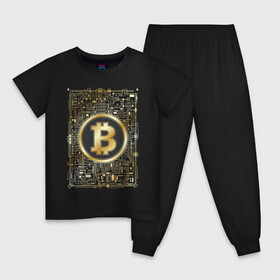 Детская пижама хлопок с принтом БИТКОИН ЗОЛОТО | BITCOIN GOLD в городе Новоалтайск, 100% хлопок |  брюки и футболка прямого кроя, без карманов, на брюках мягкая резинка на поясе и по низу штанин
 | bitcoin | blockchain | btc | cardano | crypto | ethereum | polkadot | tether | xrp | бинанс | биткоин | блокчейн | валюта | деньги | криптовалюта | майнер | майнинг | цифровая валюта | цифровое золото | эфир