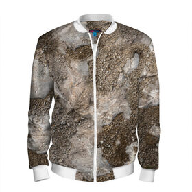 Мужской бомбер 3D с принтом Камни в городе Новоалтайск, 100% полиэстер | застегивается на молнию, по бокам два кармана без застежек, по низу бомбера и на воротнике - эластичная резинка | абстракция | камни | текстура