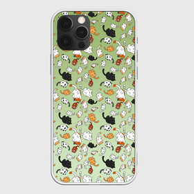 Чехол для iPhone 12 Pro Max с принтом много рисованных котов узор в городе Новоалтайск, Силикон |  | Тематика изображения на принте: ветеринар | градиент | домашний питомец | котейки | котики | коты | котэ | котята | кошатник | кошатница | кошачьи | кошки | любитель животных | много | мультяшные | мяу | нэко | рисованный | узор