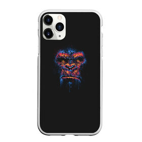 Чехол для iPhone 11 Pro Max матовый с принтом Colorful Gorilla в городе Новоалтайск, Силикон |  | animal | beast | color | colorful | gorilla | ink | monkey | paints | горилла | животное | зверь | краски | обезьяна | чернила