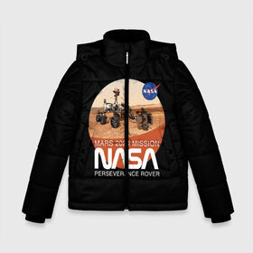 Зимняя куртка для мальчиков 3D с принтом NASA - Perseverance в городе Новоалтайск, ткань верха — 100% полиэстер; подклад — 100% полиэстер, утеплитель — 100% полиэстер | длина ниже бедра, удлиненная спинка, воротник стойка и отстегивающийся капюшон. Есть боковые карманы с листочкой на кнопках, утяжки по низу изделия и внутренний карман на молнии. 

Предусмотрены светоотражающий принт на спинке, радужный светоотражающий элемент на пуллере молнии и на резинке для утяжки | 2020 | 2021 | 21б | elon | mars | musk | nasa | perseverance | space | spacex | илон | космос | марс | марсоход | маск | наса | настойчивый