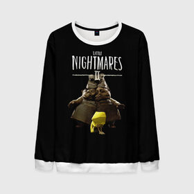 Мужской свитшот 3D с принтом Little Nightmares 2 близнецы в городе Новоалтайск, 100% полиэстер с мягким внутренним слоем | круглый вырез горловины, мягкая резинка на манжетах и поясе, свободная посадка по фигуре | little nightmares | little nightmares 2 | игра | литл нигмарес | литл нигмарес 2 | литл нигхтмарес | литл нигхтмарес 2 | ужас | хоррор | шестая