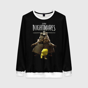 Женский свитшот 3D с принтом Little Nightmares 2 близнецы в городе Новоалтайск, 100% полиэстер с мягким внутренним слоем | круглый вырез горловины, мягкая резинка на манжетах и поясе, свободная посадка по фигуре | little nightmares | little nightmares 2 | игра | литл нигмарес | литл нигмарес 2 | литл нигхтмарес | литл нигхтмарес 2 | ужас | хоррор | шестая