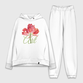 Женский костюм хлопок Oversize с принтом Flower art в городе Новоалтайск,  |  | flo | flowers | растения | флористика | цветение | цветы