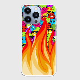 Чехол для iPhone 13 Pro с принтом SLAVA MARLOW   Смайлики в городе Новоалтайск,  |  | clip | emoji | emojji | feat | fire | flame | manny | music | tik tok | video | готлиб | клип | ля ля ля | марлов | марлоу | музыка | мэнни | реп | рэп | слава | тик ток | ты горишь как огонь | ты мне очень нравишься | у меня агония | 