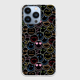 Чехол для iPhone 13 Pro с принтом SLAVA MARLOW   Неоновые смайлы в городе Новоалтайск,  |  | clip | emoji | emojji | feat | manny | music | neon | tik tok | video | готлиб | клип | ля ля ля | марлов | марлоу | музыка | мэнни | неон | реп | рэп | слава | тик ток | ты горишь как огонь | ты мне очень нравишься | у меня агония | ф