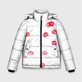 Зимняя куртка для мальчиков 3D с принтом TRAP KISS в городе Новоалтайск, ткань верха — 100% полиэстер; подклад — 100% полиэстер, утеплитель — 100% полиэстер | длина ниже бедра, удлиненная спинка, воротник стойка и отстегивающийся капюшон. Есть боковые карманы с листочкой на кнопках, утяжки по низу изделия и внутренний карман на молнии. 

Предусмотрены светоотражающий принт на спинке, радужный светоотражающий элемент на пуллере молнии и на резинке для утяжки | fashion | fire | game | hip hop | rap | street style | top | игра | мода | огонь | подарок | рэп | топ | уличный стиль | хип хоп