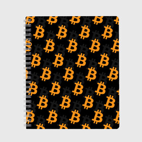Тетрадь с принтом БИТКОИН | BITCOIN в городе Новоалтайск, 100% бумага | 48 листов, плотность листов — 60 г/м2, плотность картонной обложки — 250 г/м2. Листы скреплены сбоку удобной пружинной спиралью. Уголки страниц и обложки скругленные. Цвет линий — светло-серый
 | bitcoin | blockchain | btc | cardano | crypto | ethereum | polkadot | tether | xrp | бинанс | биткоин | блокчейн | валюта | деньги | криптовалюта | майнер | майнинг | цифровая валюта | цифровое золото | эфир